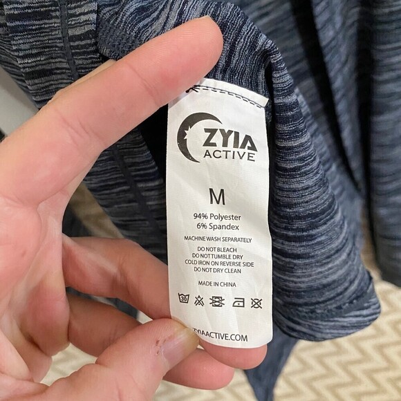 ZYIA Active Split Back Long Sleeve Shirt - Picture 8 of 8